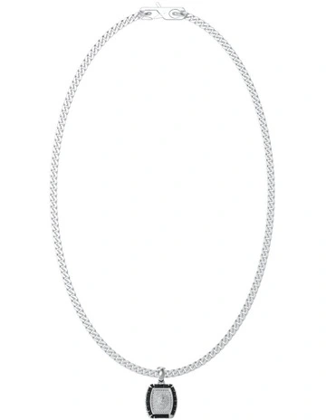 21'' Lion Charm Necklace 16mm in Silver