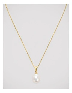 Baroque Pendant in Pearl Gold