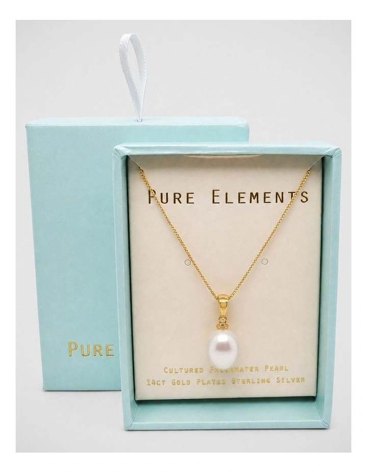 Baroque Pendant in Pearl Gold image 2