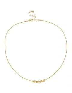 Bead Cluster Necklace in Gold