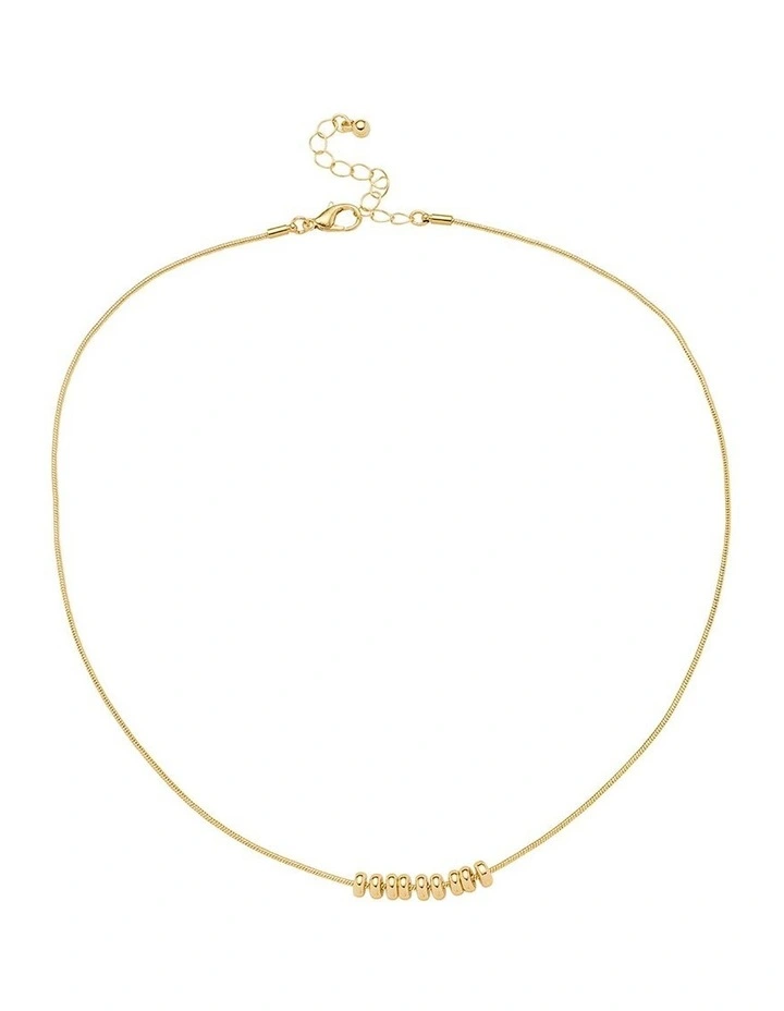 Bead Cluster Necklace in Gold image 1