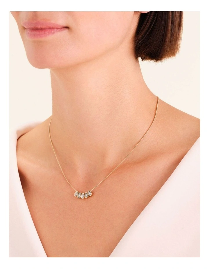 Playful Diamonds Multi Drops Necklace in Gold-Tone image 2