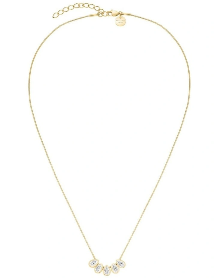 Playful Diamonds Multi Drops Necklace in Gold-Tone image 6