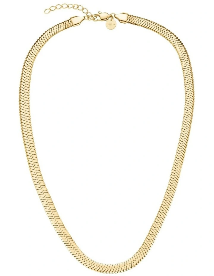 Large Snake Necklace in Gold-Tone image 4