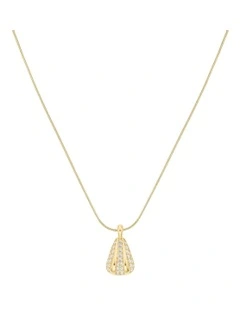 Pav Striped Necklace in Gold-Tone