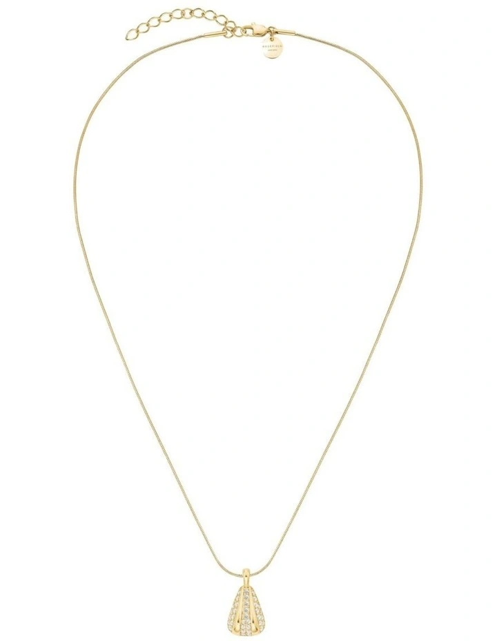 Pav Striped Necklace in Gold-Tone image 5