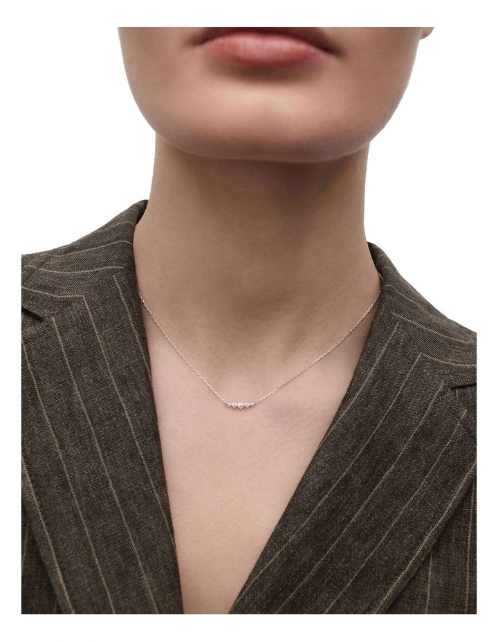 Estela Necklace in Silver image 2
