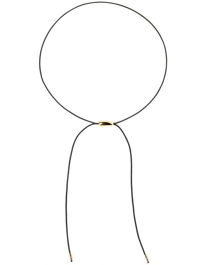 Oslo Cord Necklace in Black image 1