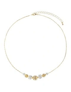 Textured Ball Necklace in Multi