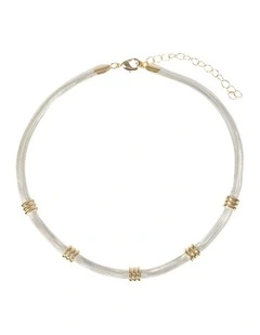 Sleek Bar Tab Necklace in Multi