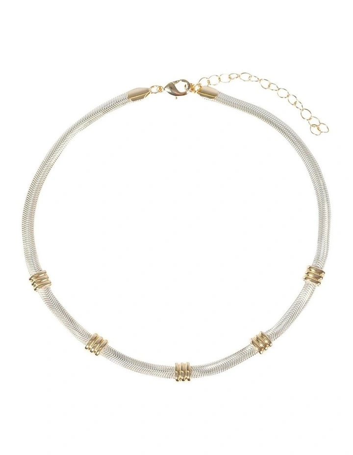 Sleek Bar Tab Necklace in Multi image 1