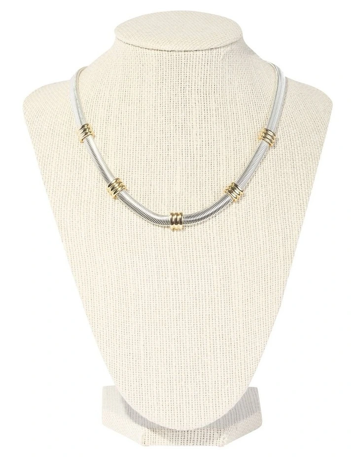 Sleek Bar Tab Necklace in Multi image 3