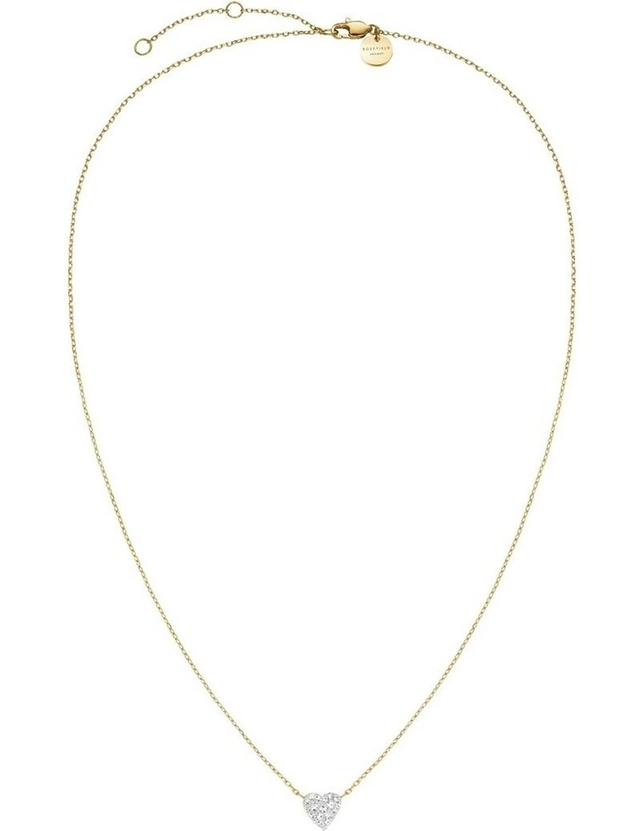 Pav Heart Necklace in Gold-Tone image 5