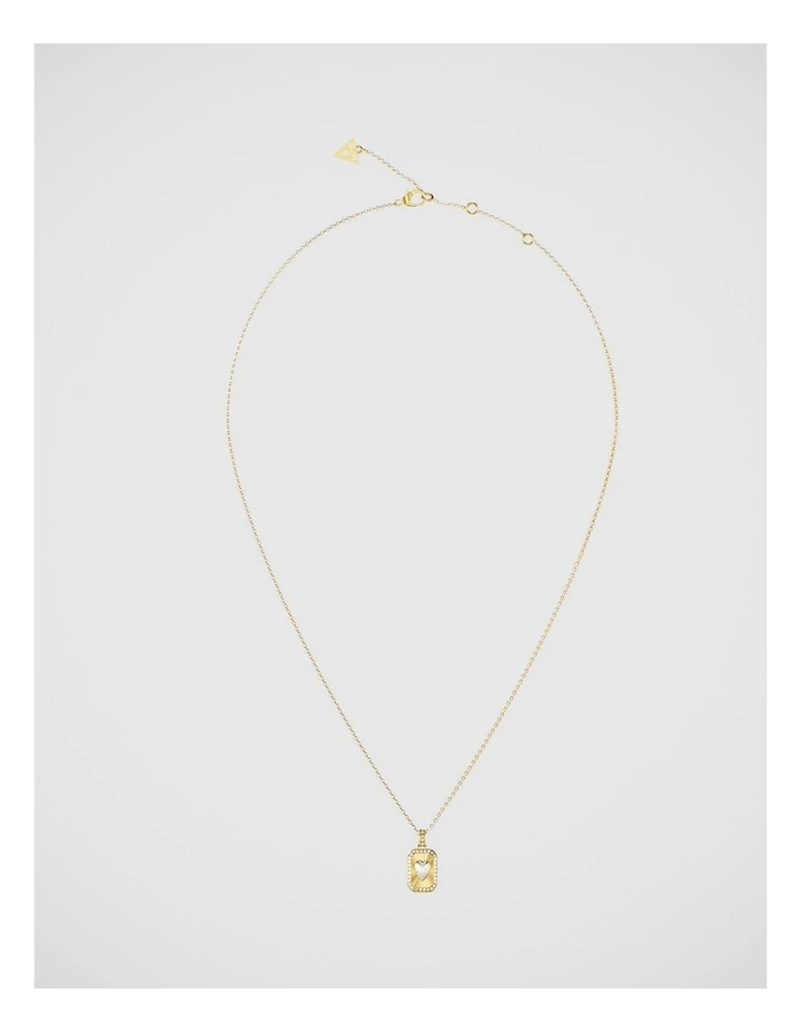 Guess Jewellery Crystal Love Gold Necklace image 1
