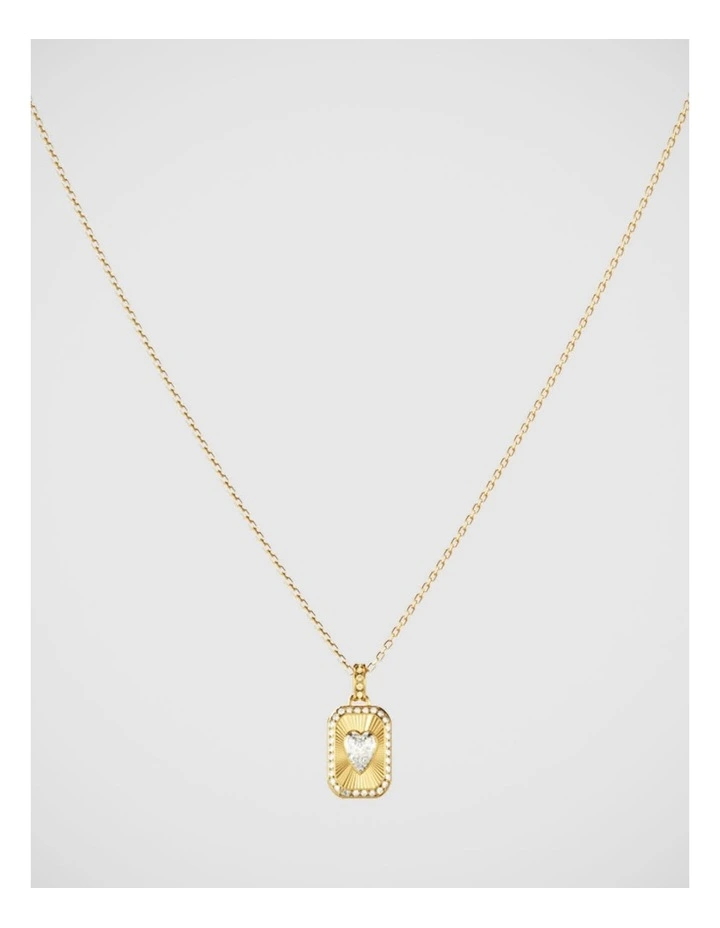 Guess Jewellery Crystal Love Gold Necklace image 2