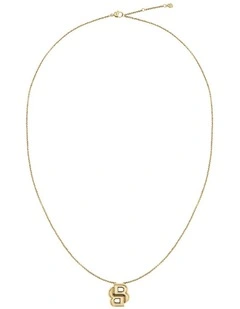 Gold Steel Women's Pendant Necklace
