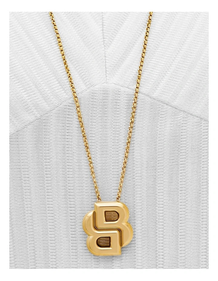Gold Steel Women's Pendant Necklace image 4