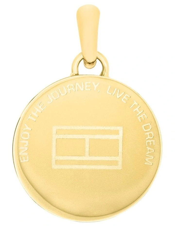 Gold Steel Men's Pendant Necklace image 2