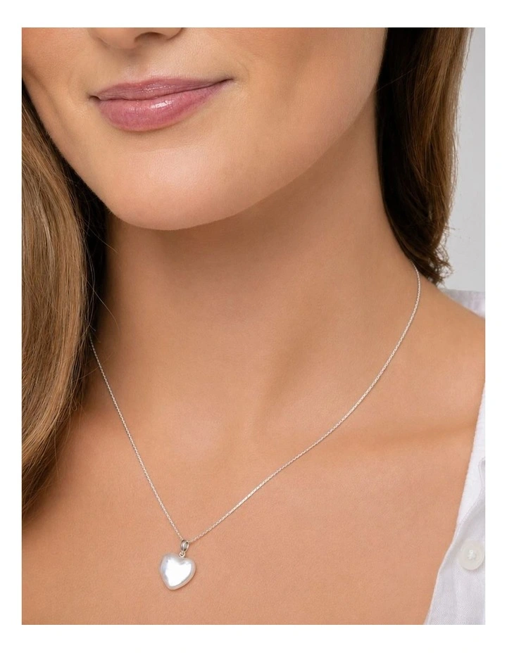 Heart Pearl Silver Pendant image 3