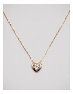 Brilliant Heart Gold Pendant