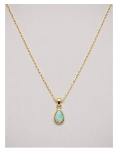 Lab Grown Opal Dainty Pendant