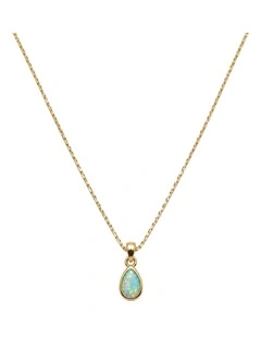 Lab Grown Opal Dainty Pendant