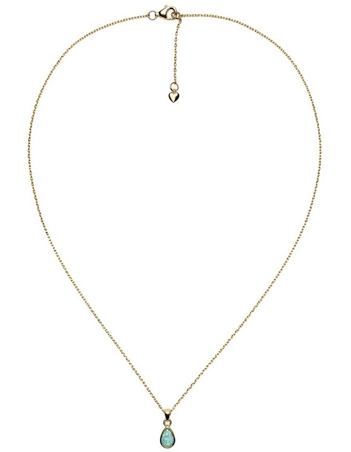 Lab Grown Opal Dainty Pendant image 4