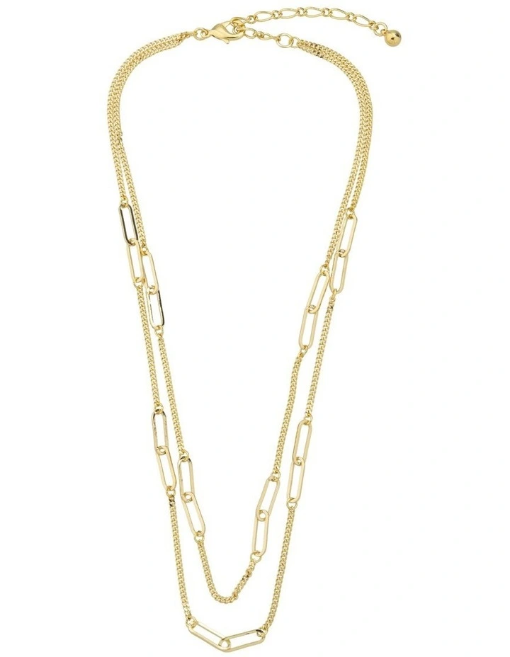 Gregory Ladner Long Link Layered Chain Necklace GJNF011M in Gold image 1