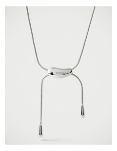 PDPAOLA Rodeo Chain Necklace COB2-B23-U Silver