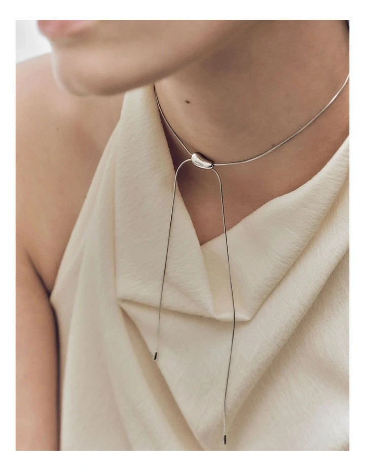PDPAOLA Rodeo Chain Necklace COB2-B23-U Silver image 4