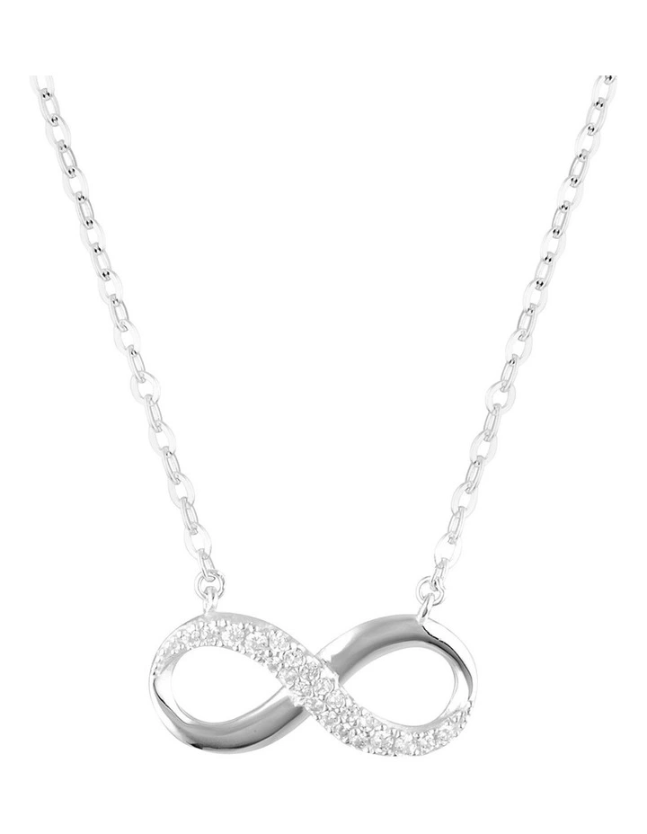 Forever Infinity Pendant Necklace in Silver image 1