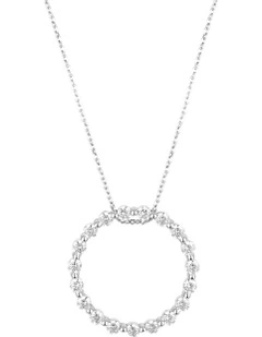 Circle Of Life Pendant Silver Necklace