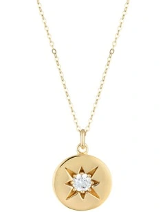 Stellar Lights Pendant Gold Necklace