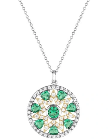Opera Pendant Necklace in Silver