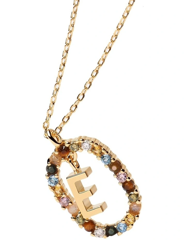 Letter E Multi Necklace image 2