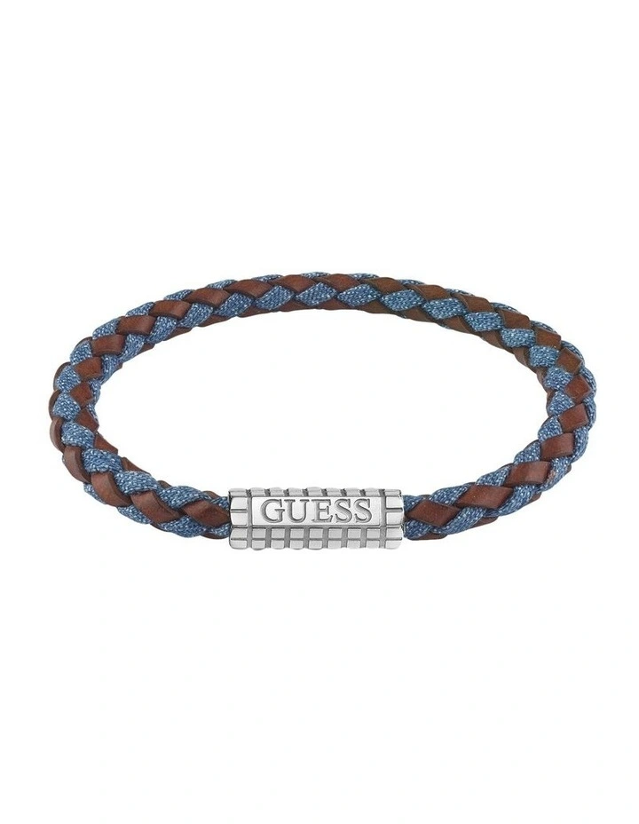 Lego Leather Bracelet in Silver image 1