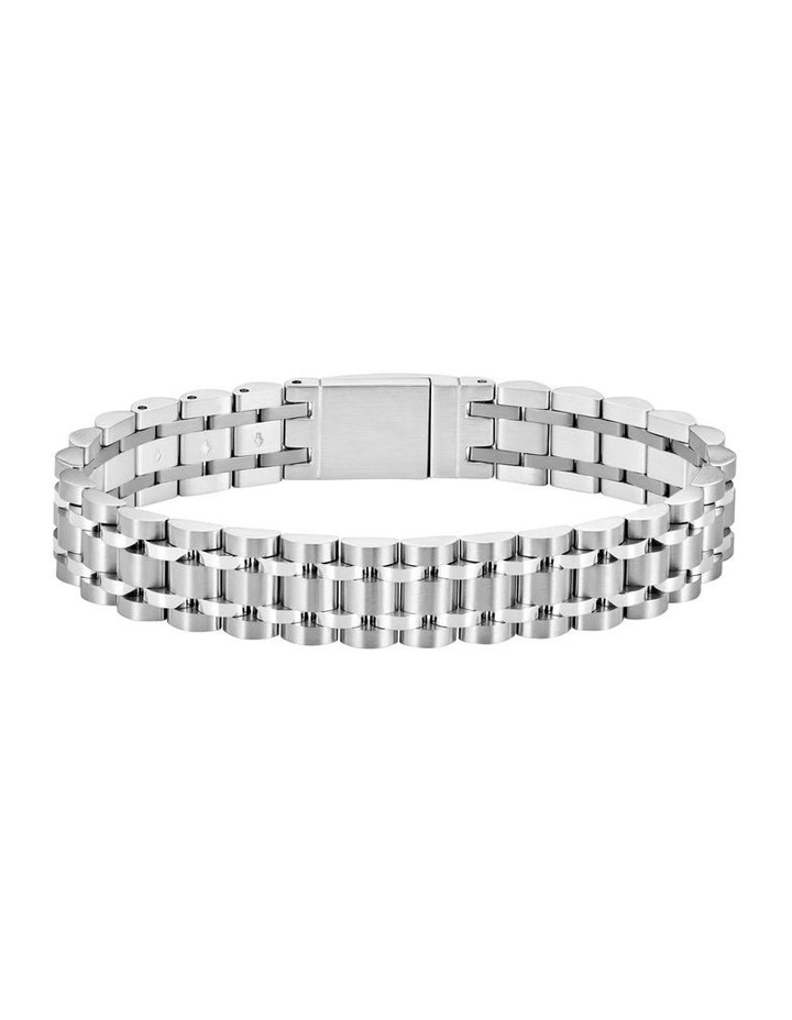 Stainless Steel Link Bracelet in Silver image 2