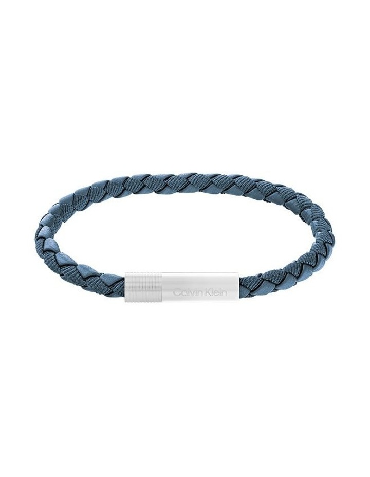 Jewellery Stainless Steel And Leather 35100026 Bracelet in Blue image 1