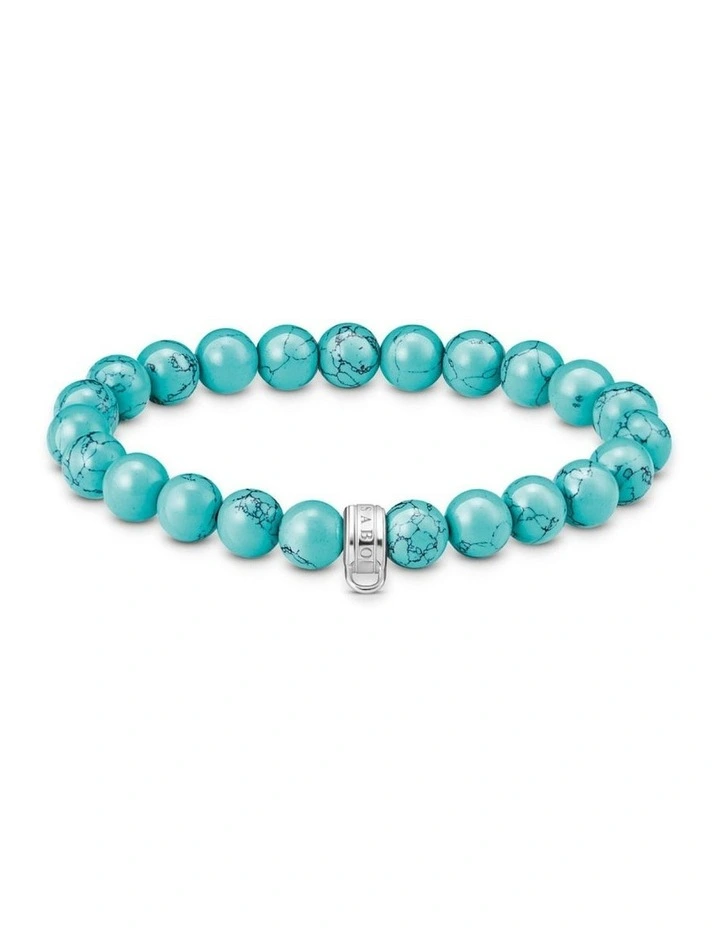 Charm Club Imit Stretch Bracelet 17cm in Blue image 1