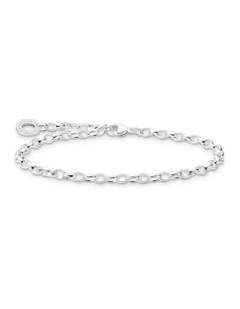 Fine Belcher Charm Bracelet 18cm in Silver