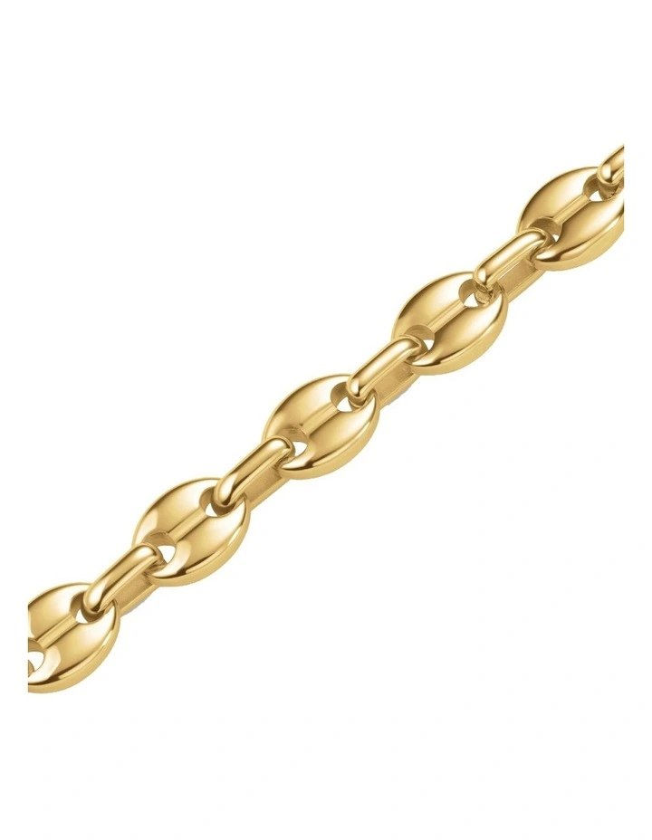 Coffee Bean Chain Bracelet in Gold image 3