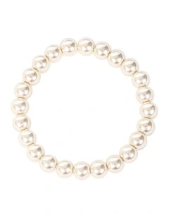 Essential 8mm Pearl Bracelet in Cream