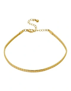 Flat Band Bracelet in Gold