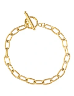 GJBD002M - Chain Fob Bracelet in Gold
