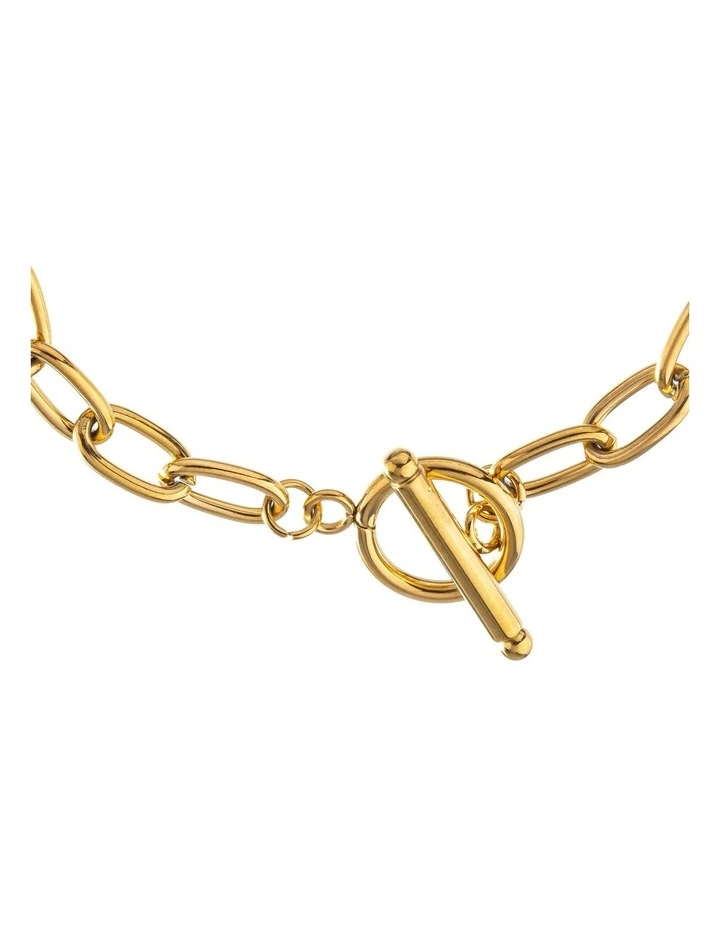 GJBD002M - Chain Fob Bracelet in Gold image 2