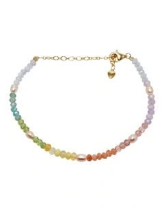Gemstone Bracelet in Rainbow