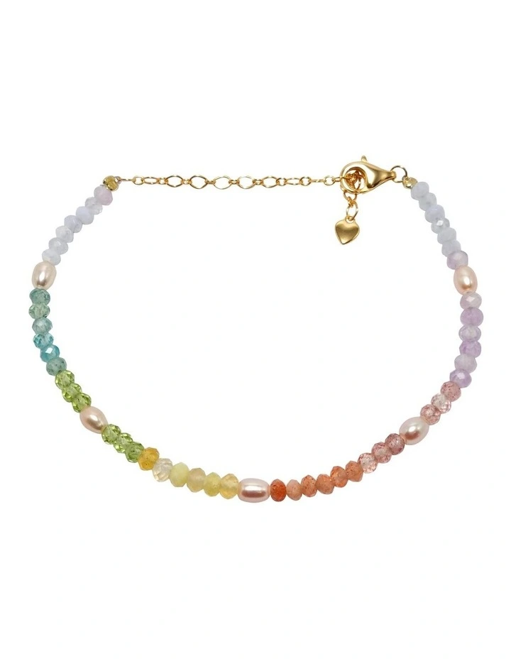 Gemstone Bracelet in Rainbow image 1