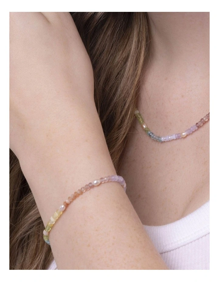 Gemstone Bracelet in Rainbow image 2