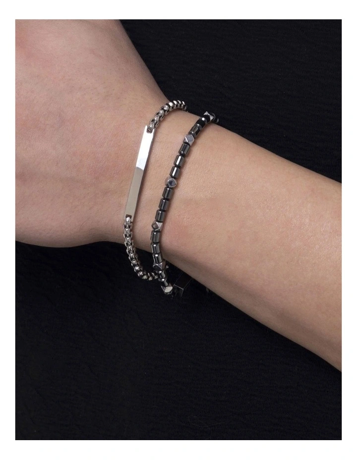 Grounded Bracelet in Hematite image 2