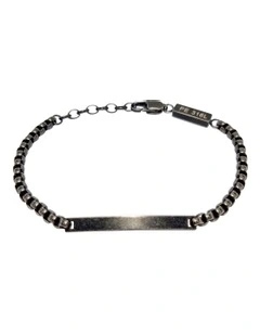 Urban ID Tag Bracelet in Black
